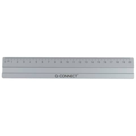 Alulineal 20cm silber Q-CONNECT KF03677