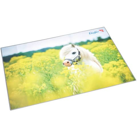 Schreibunterlage Motiv 53x40cm LÄUFER 46651 Pferd i.Rapsfeld