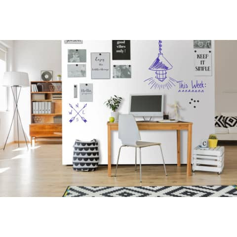 Whiteboardtafel PP 101x300cm weiß LEGAMASTER 7-106203