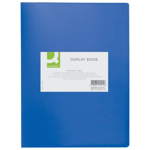 Sichtmappe A4 blau Q-CONNECT KF01251 20 Hüllen