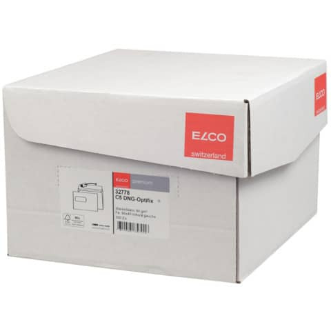 Briefhülle m.Fenster C5 HK 80g weiß ELCO 32778 Office Box 500ST