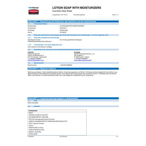 Schaumseife RUBBERMAID RVU11529