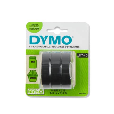 Prägeband Starter Set 3ST schwarz DYMO S0847730 für OMEGA und JUNIOR