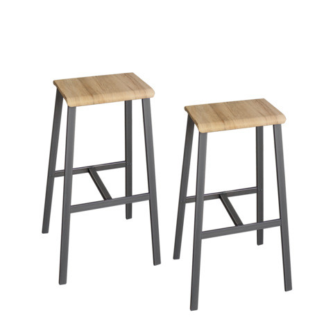 Barhocker 2er Set eiche furn. HAMMERBACHER MONT.VSMP1/F/T