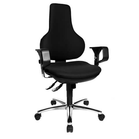 Drehstuhl mit AL Ergopoint SY schwarz TOPSTAR EPO29X BC0 Deluxe