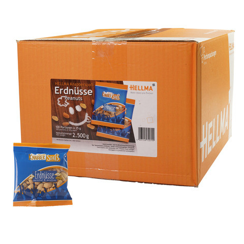 Erdnüsse 100x25g HELLMA 70102079