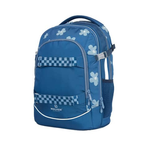 Schulrucksack Uni 90ies Flower blue WALKER FAME 2.0 42041-344 28L