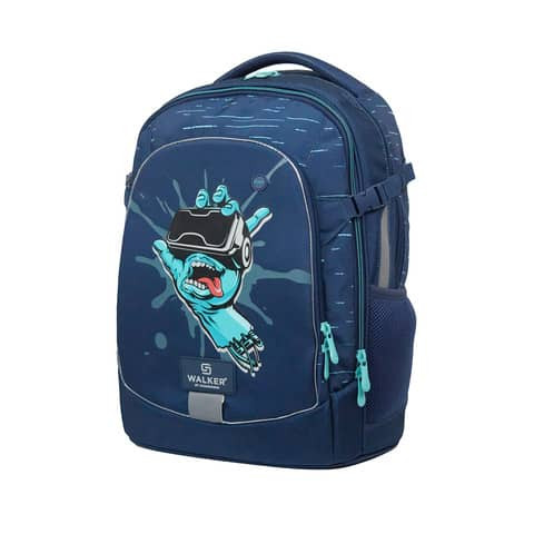 Schulrucksack Grafitti Hand dark blue WALKER FAME 2.0 42010-072 28L