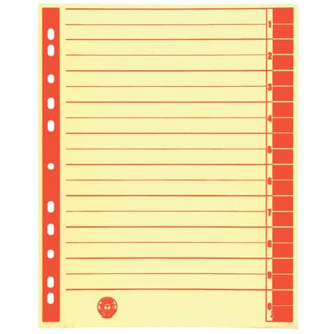 Trennblatt A4 100ST cham/rot 9541103100 ungeöst