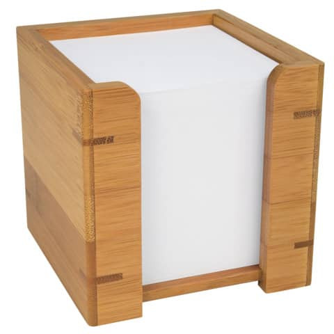 Zettelbox Bambus WEDO 61707 9x9cm