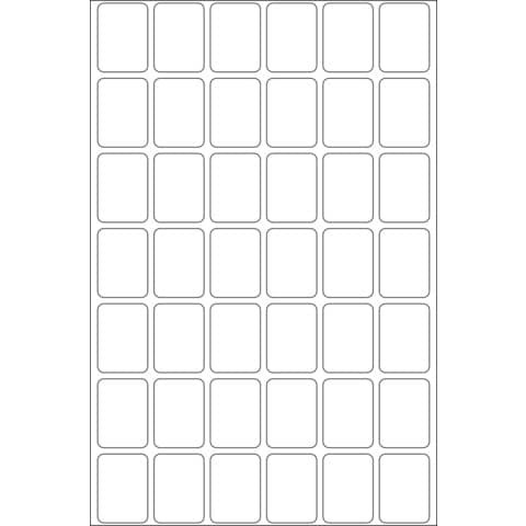 Etiketten 16x22mm 1344 Stück weiß HERMA 2380 permanent haftend