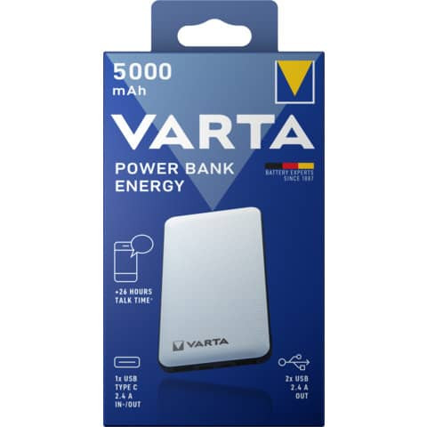 Ladestation Powerbank 5.000mAh weiß VARTA 57975 101 111