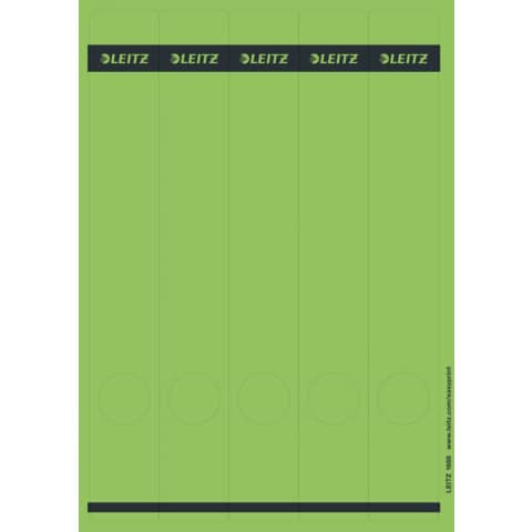 Rückenschild lang schmal grün LEITZ 1688-00-55 SK 25x5ST