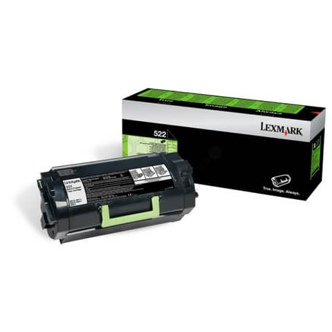 Lasertoner 522 schwarz LEXMARK 52D2000 Return