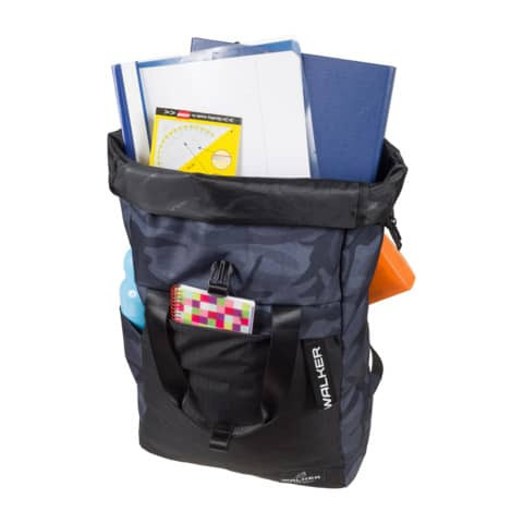 Rucksack Roll Top blue camouflage WALKER 42263-077