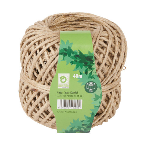 Naturfaserbindfaden 40m 200g WIHEDÜ 213.025 2 fach 2,5mm