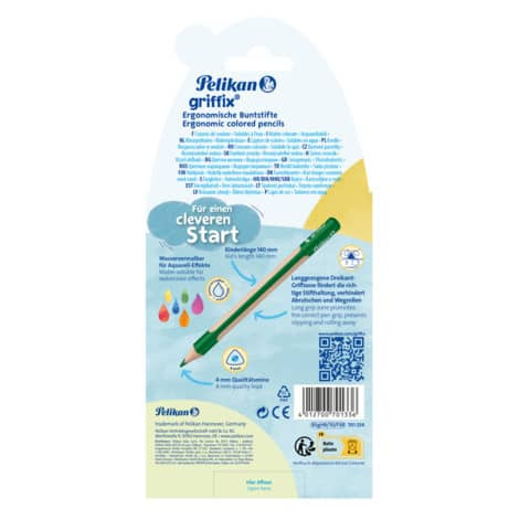 Farbstiftetui 8+1ST Griffix WV sortiert PELIKAN 300001203 701334