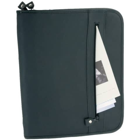 Konferenzmappe Milano Leder sw JÜSCHA 30013