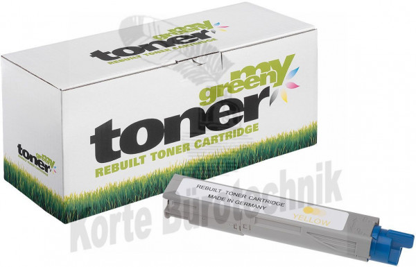 my green toner Toner-Kit gelb HC (180217) ersetzt 43459329