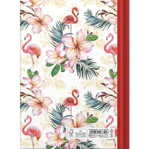 Notizbuch Flamingo rot RNK 46750 A5/96BL punktiert