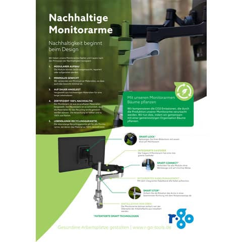 R-Go Zepher 4 C2 nachhal. Doppel Monitor R-GO TOOLS RGOVLZE4TWSI