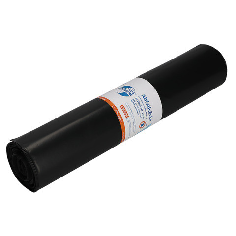 Abfallsack Premium Plus 120l schwarz DEISS 15213 25ST aus Recycling-LDPE