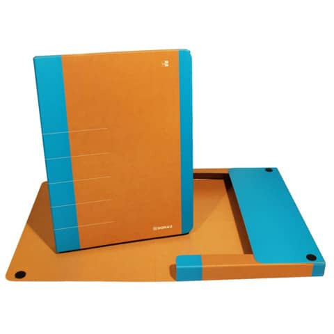 Heftbox Karton A4/3cm neonblau DONAU 2074001FSC-10 Life