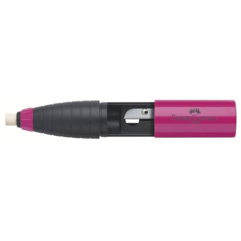 Radierer mit Spitzer rot blau FABER CASTELL 184401