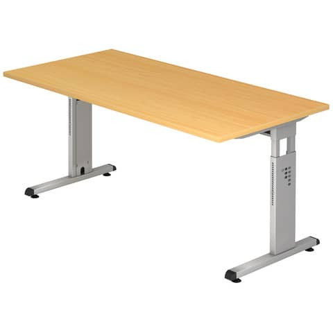 Schreibtisch buche HAMMERBACHER VOS16/6/S 160x80cm