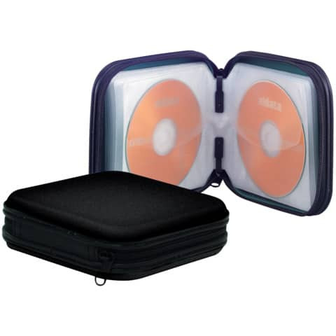 CD Wallet f. 24 CDs schwarz Q-CONNECT KF02204
