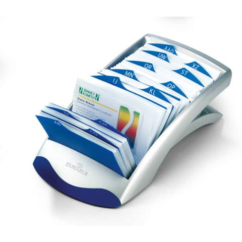 Visitenkartenständer silber f. 200 Kart. DURABLE 2413 23 VISIFIX DESK