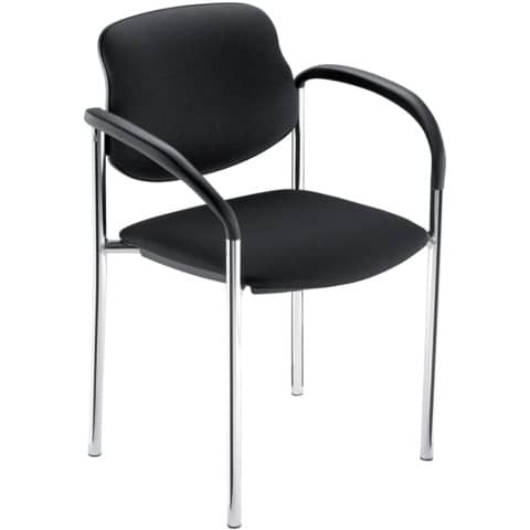 Besucherstuhl inkl. AL schwarz NOWY STYL WCS08-002Z-AACE99-000300