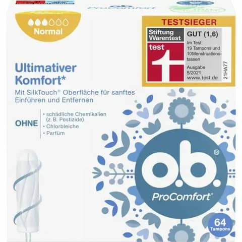 Tampons ProComfort Normal 64 ST O.B. 10002194