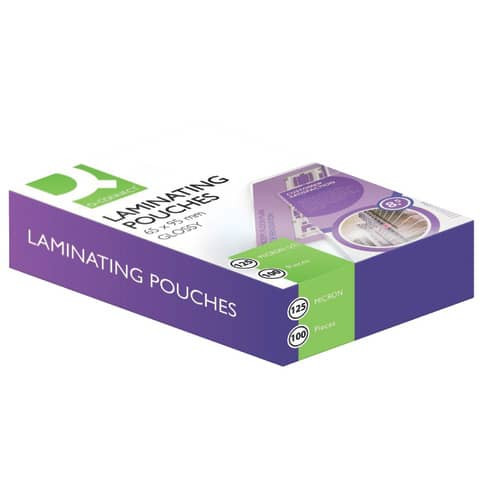 Folientasche 65x95mm 2x125mym 100ST Q-CONNECT KF01213