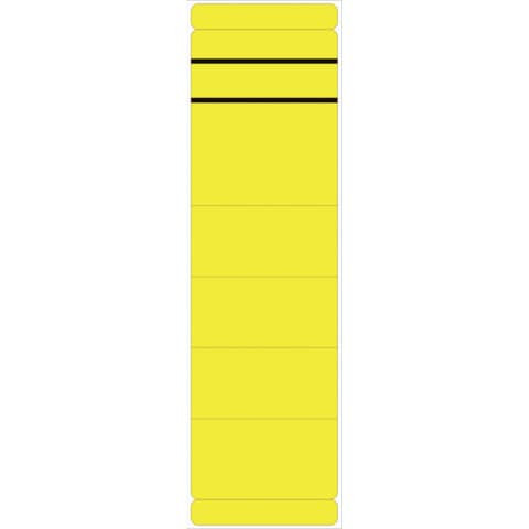 Ordnerrückenschilder - breit/lang, sk, 10 Stück, gelb