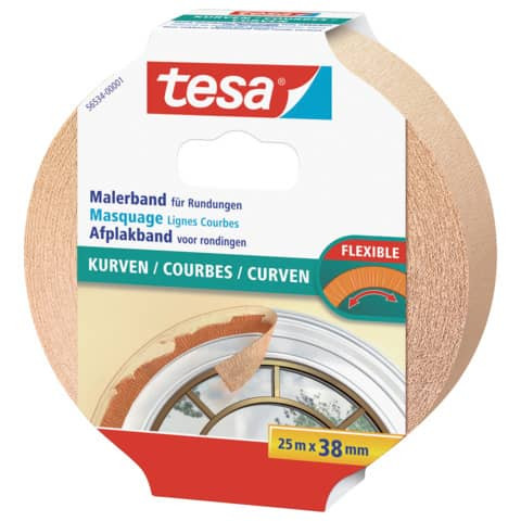Kreppband f.Kurven beige TESA 56534-00001-0 38mm x25m