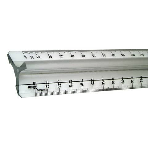 Lineal Plastik mit Griffleiste 30cm KUM 2020109