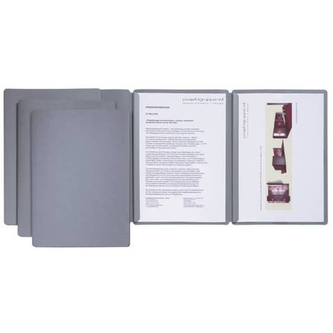 Bewerbungsmappe Sprint grau PAGNA 22003 06 ohne Aufdruck