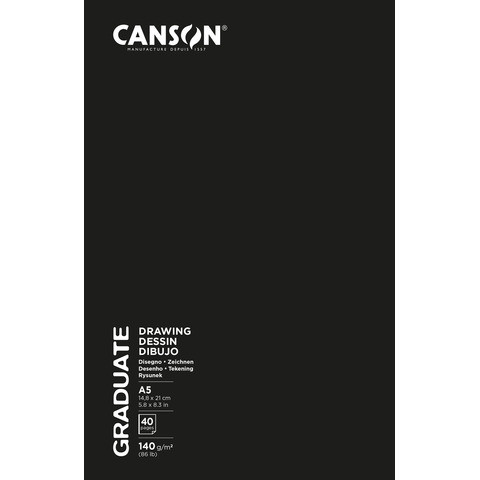 Skizzenbuch Softcover A5/20BL schwarz CANSON C31200L051 Graduate