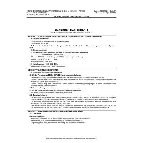 Trommeleinheit Q-CONNECT KF16458 Ersetzt DR3200