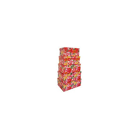 Geschenkkarton Mohnblumen 41531 5tlg Hoch