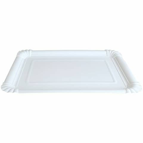 Pappteller, 16,5 x 23 cm, 20 Stück, weiß BY NATURE 3408-0001