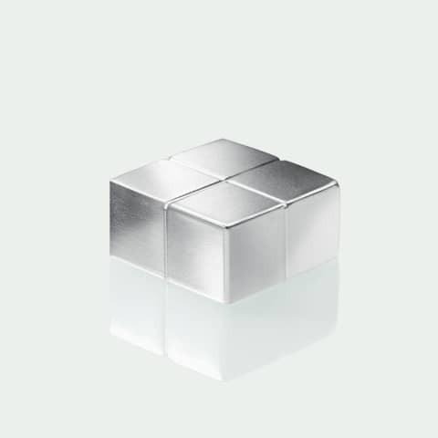 Magnet Neodym Cube 4ST silber SIGEL BA705 SuperDym C10 20x10mm