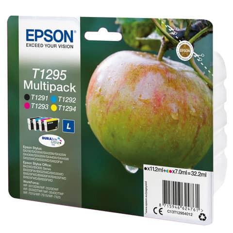 Value Pack T1295 sw,c,m,y EPSON C13T12954012