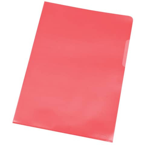 Sichthülle A4 100ST PP rot genarbt Q-CONNECT KF00306 100810647 0,12mm