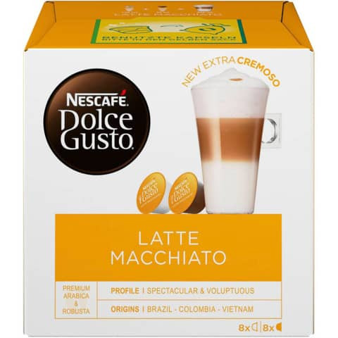 Kaffeekapseln Dolce Gusto LatteMacchiato NESCAFE 356606 8+8ST