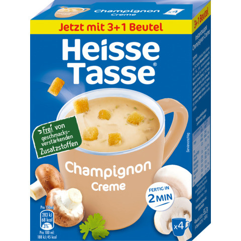 Instantsuppe Champignoncreme 4ST f.600ml Heisse Tasse 223525008 4 Portionen