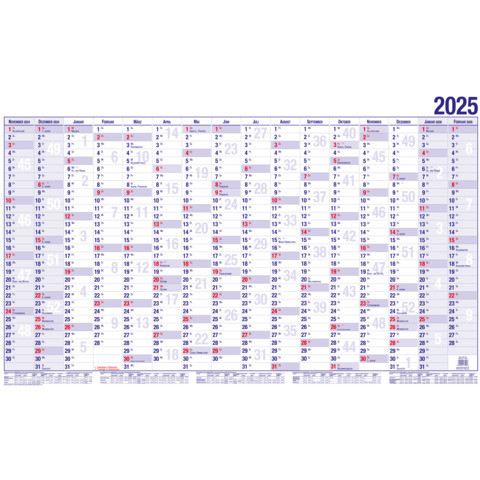 Wandkalender A1 Versandrohr 1J 1S GÜSS 17000V 99x60cm 16 Mon.