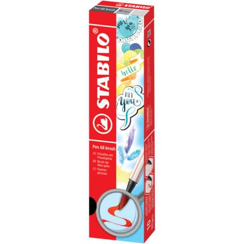 Faserschreiber Pen 68 brush preußischbla STABILO 568/22