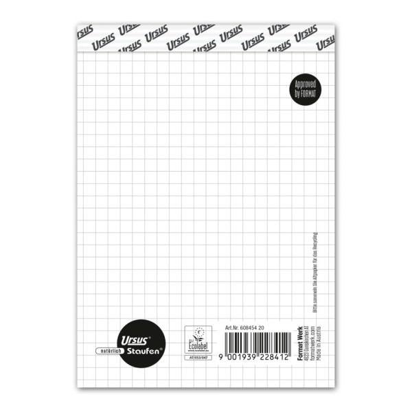 Notizblock Style A6 50BL 5mm kariert STAUFEN STYLE 60845420